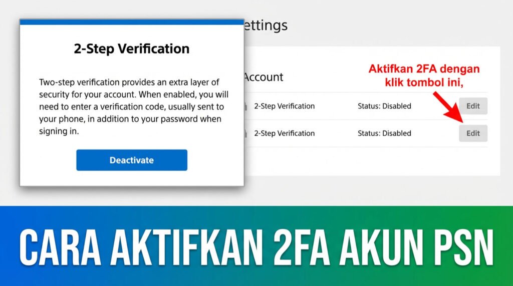 Cara Aktifkan 2fa Akun Psn