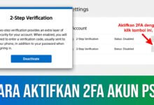 Cara Aktifkan 2fa Akun Psn