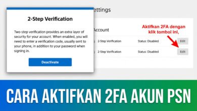 Cara Aktifkan 2fa Akun Psn