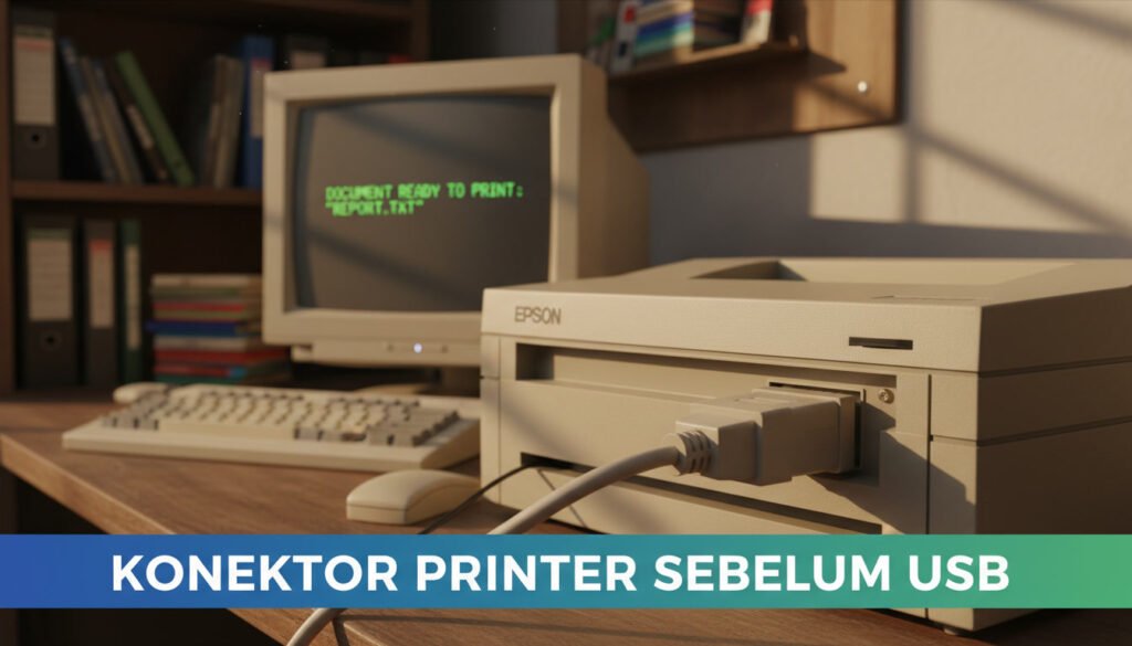 Konektor Printer Sebelum Usb