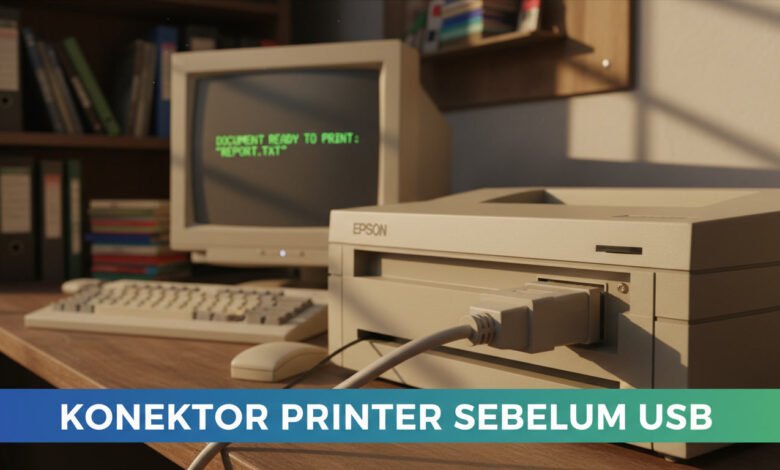 Konektor Printer Sebelum Usb