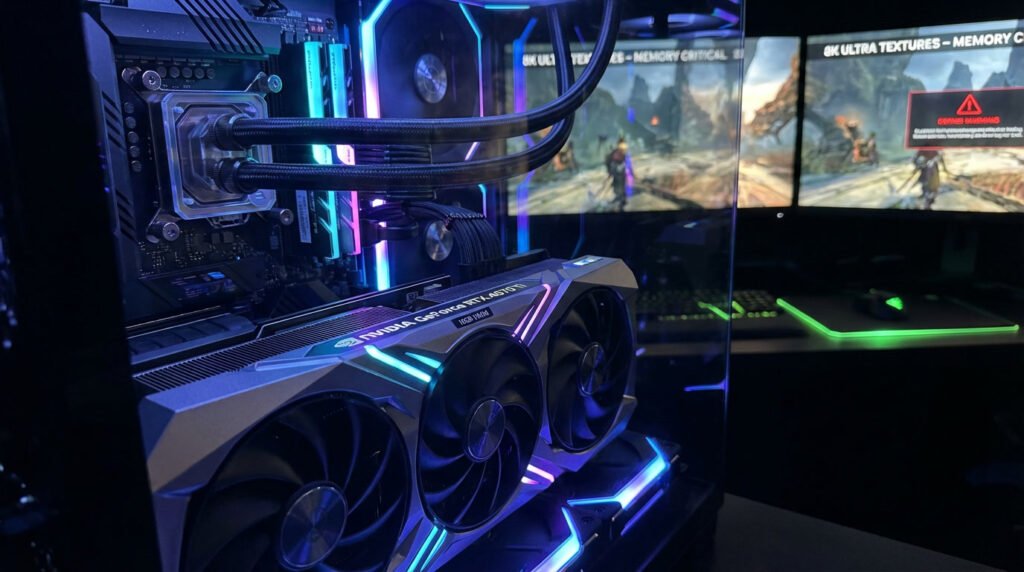 rtx 4070 ti super vram 16gb kurang untuk texture pack 8k