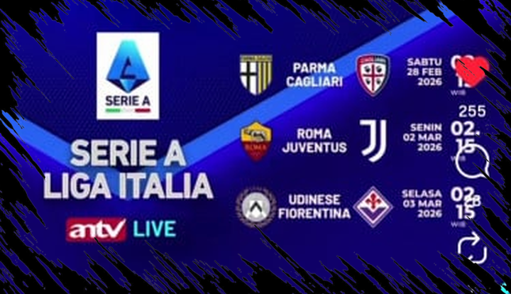 3 Pertandingan Serie A di ANTV: AS Roma vs Juventus Jadi Fokus Utama Penonton