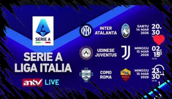 Jadwal Siaran Langsung Serie A Gratis: Inter Milan, Juventus, dan AS Roma di ANTV
