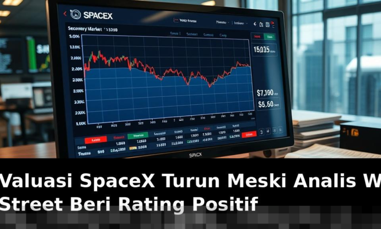 Valuasi SpaceX Menurun Meski Analis Wall Street Tetap Beri Rating Positif