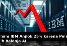 Saham IBM Turun 25% Akibat Pelanggan Beralih ke Belanja AI yang Lebih Inovatif