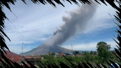 Gunung Sinabung Meletus, 650 Warga Terdampak dan Sekolah Dievakuasi Secara Darurat