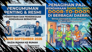 Informasi Penagihan Pajak Kendaraan Door to Door Akhir September Ditegaskan Hoaks oleh Polri
