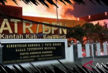 Wamen Ossy Mendorong Polisi Selidiki Penyebab Kebakaran Kantor BPN Karawang