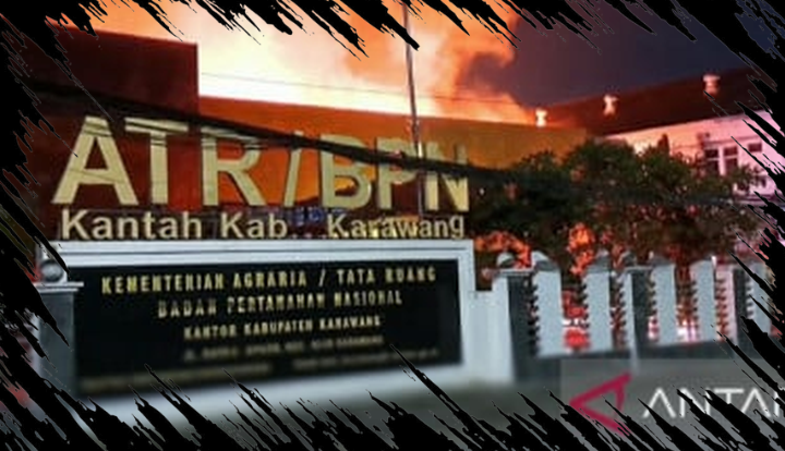 Wamen Ossy Mendorong Polisi Selidiki Penyebab Kebakaran Kantor BPN Karawang Wamen Ossy Mendorong Polisi Selidiki Penyebab Kebakaran Kantor BPN Karawang